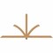 Ekena Millwork Redmond Smooth Timber Gable Bracket, Western Red Cedar, 96"W x 44"H x 3 1/2"D x 3 1/2"F, 11/12 Pitch GBW096X44X0404RED00SWR - alternate 1